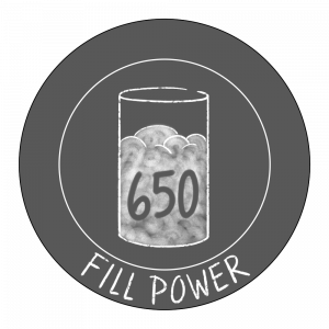 650 fill power icon